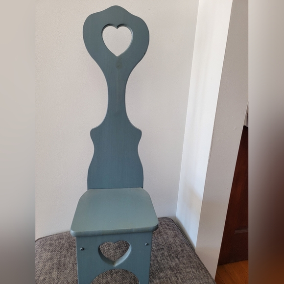 Other - Heart Design Blue Wall Decor Shelf